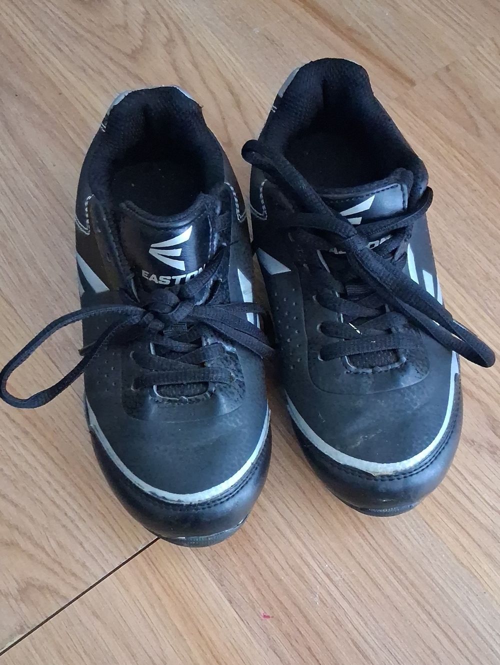 Easton Kids Black and White Lace-Up Sneakers